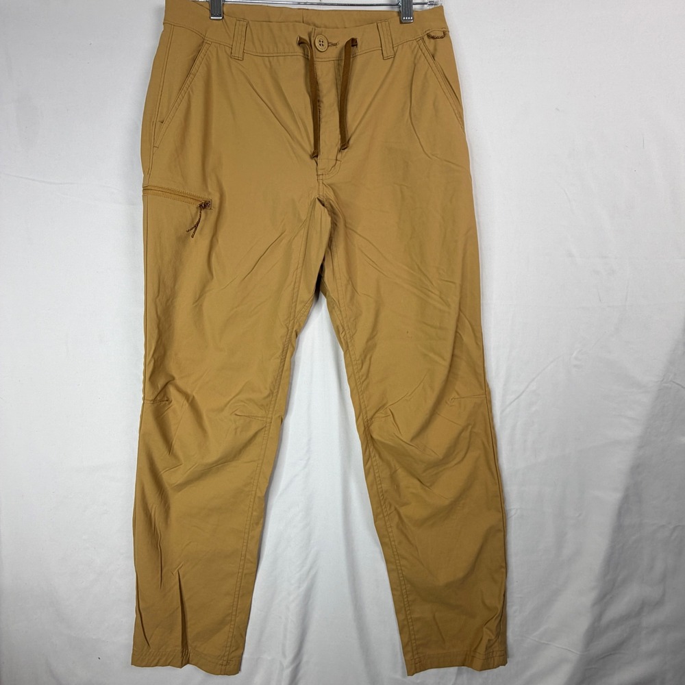 REI Co-op Hiking Pants 31x28 Tan Drawstring Waist Outdoor Technical Trousers